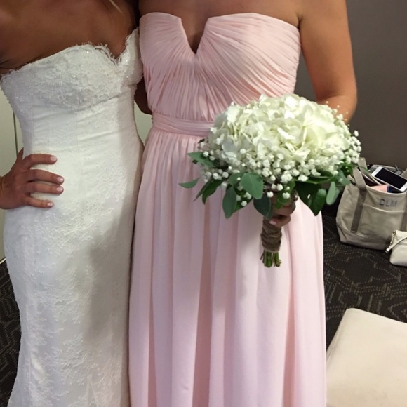 Wtoo Dresses & Skirts - Pink Pleated Bridesmaid Formal Dress